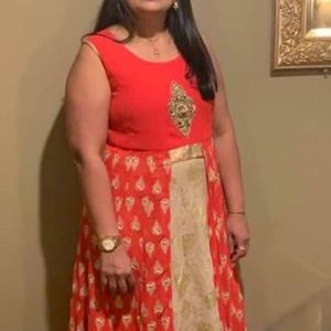 Siffon indowestern outfit